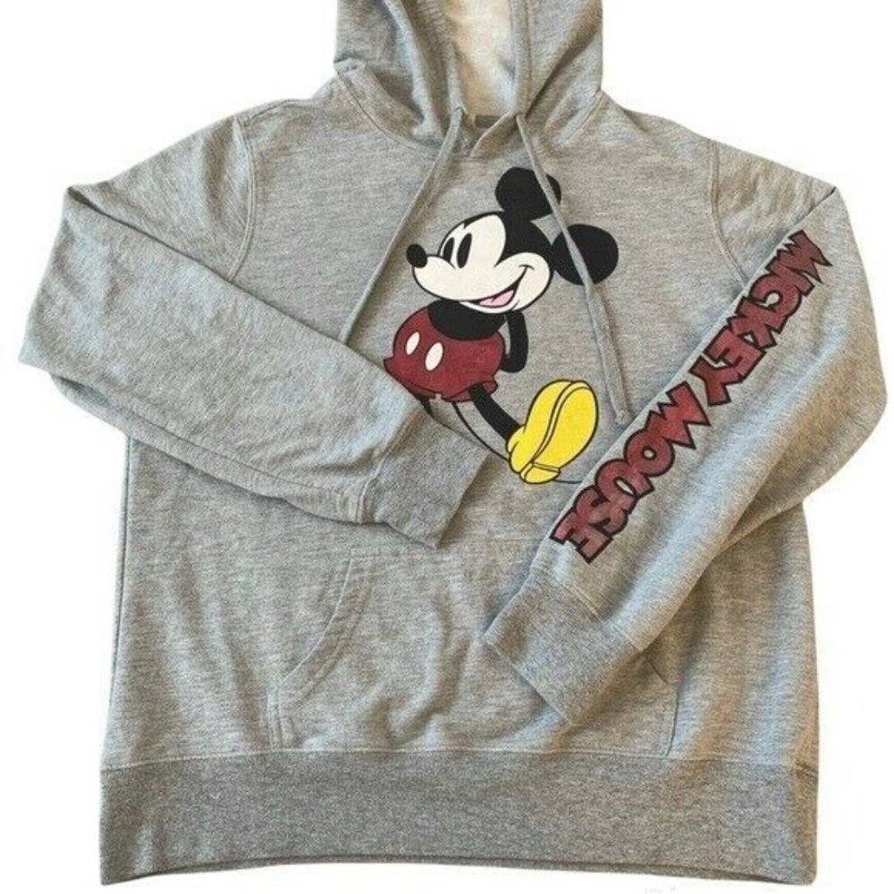 Disney Mickey Mouse hoodie grey boys XL 15/17 fits women’s medium or loose small